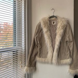 Corduroy & Faux Fur Jacket